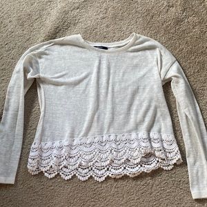 Detailed white long sleeve